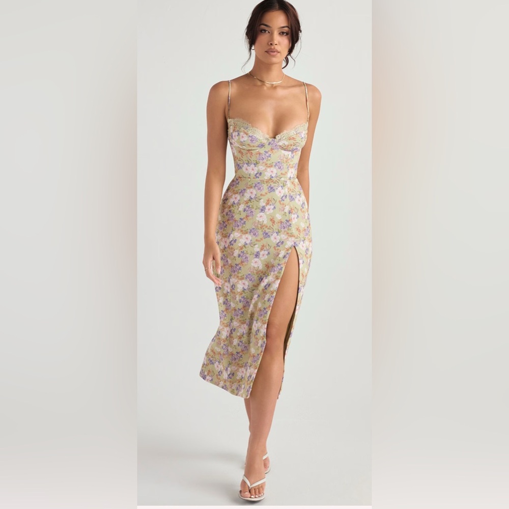 House of CB Charlotte dress in peony print
